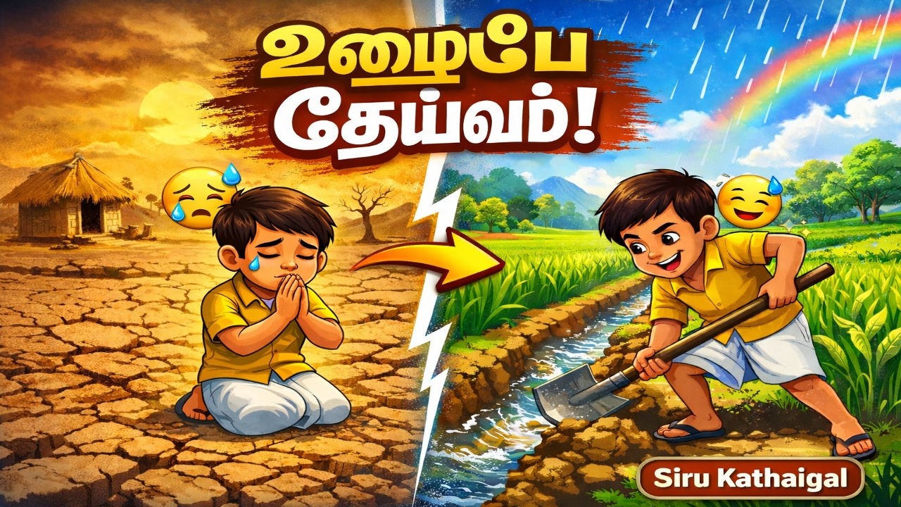 ஒரு வாய்க்கால் மாற்றிய வாழ்க்கை 💦 |Tamilkidsstory| Moral story