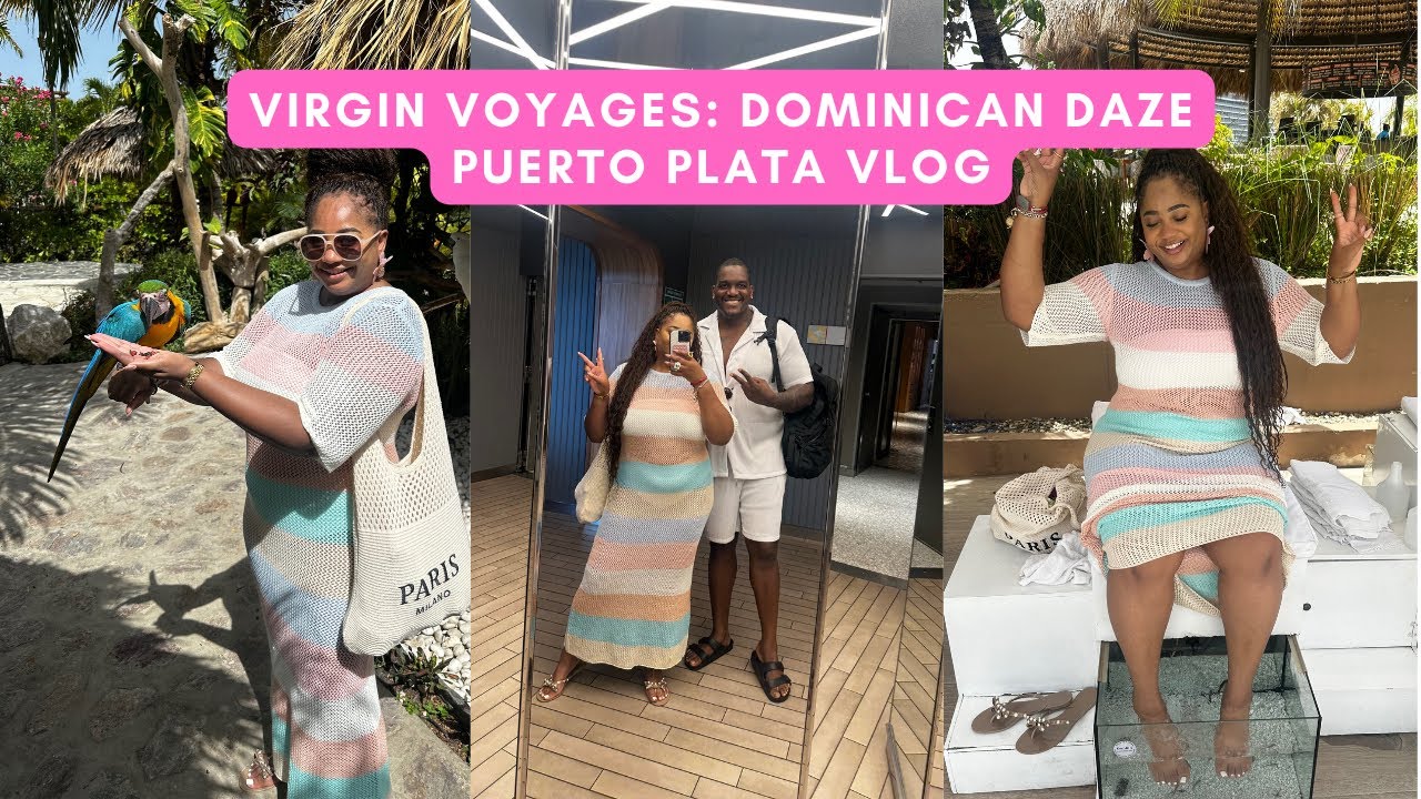 How We Spent Our Day at The Puerto Plata Port w/ Virgin Voyages🛳️ #cruiselife #blacklove #baecation