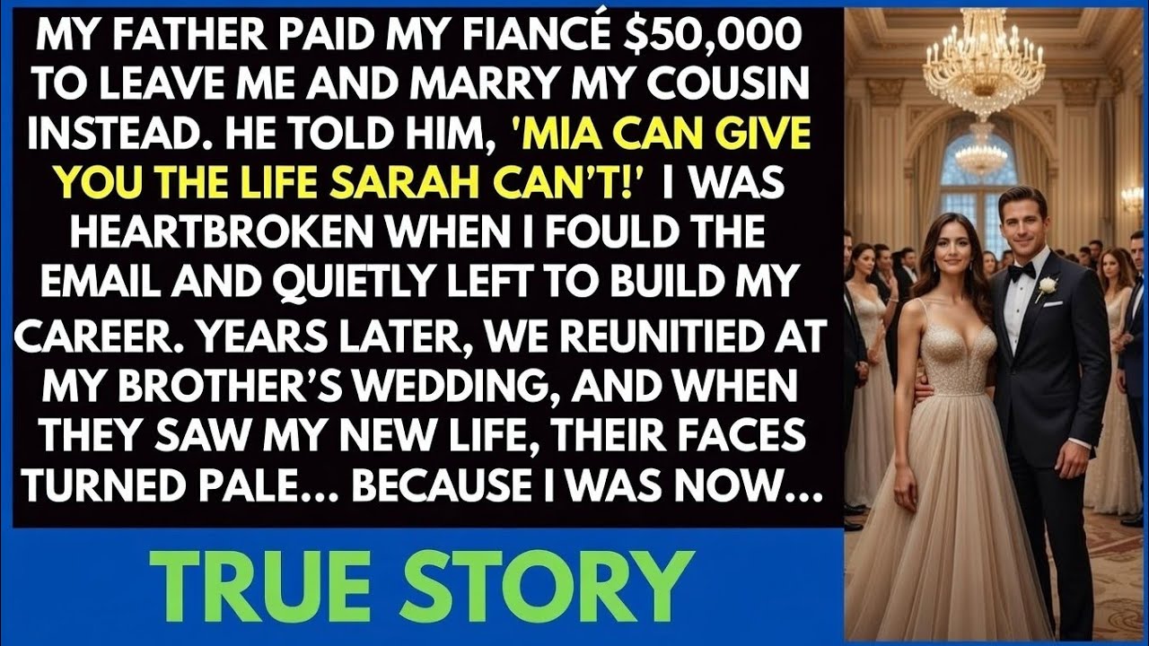 Dad Paid My Fiancé to Marry Cousin, Years Later at Brother's Wedding, They Were Shocked by My Life!