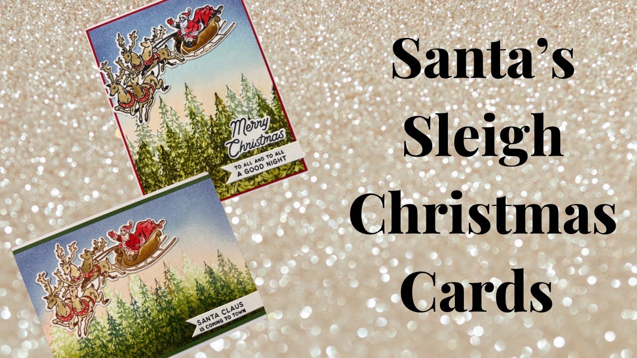 Santa’s Sleigh Christmas Cards with the Betterpress System