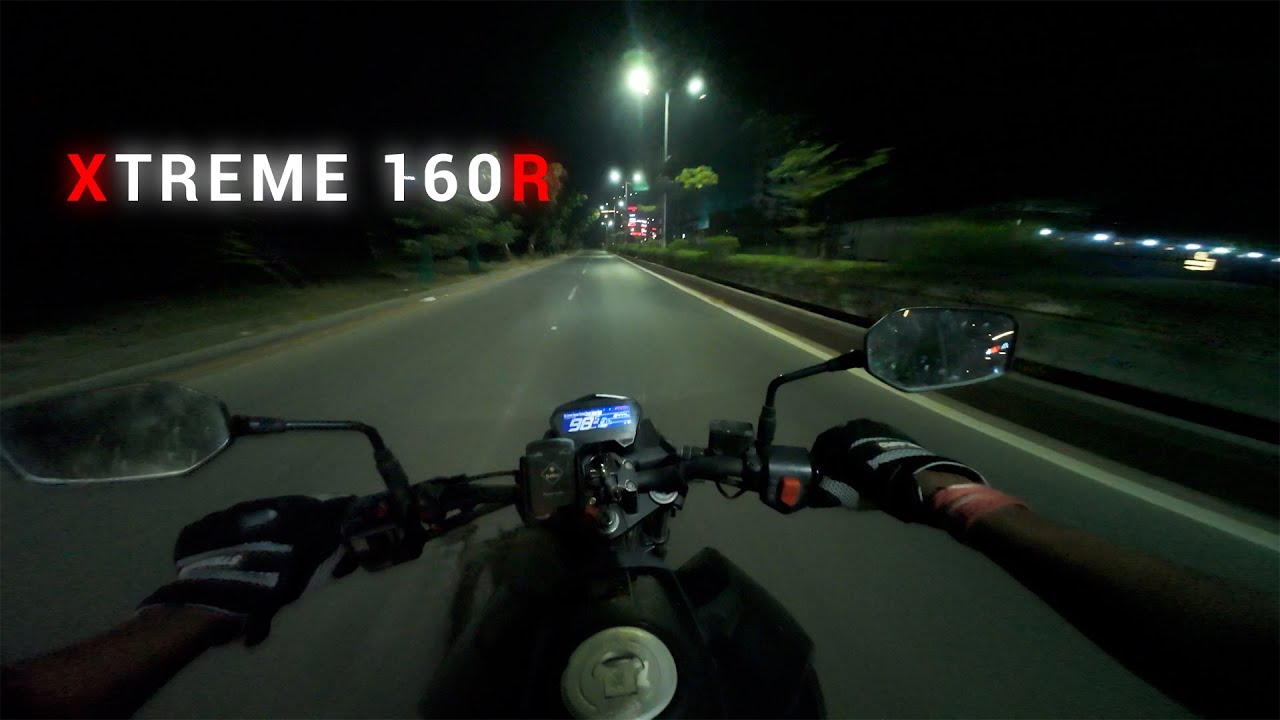 Hero Xtreme 160R stealth Edition 2V raw power Night Ride Experience 🏍️⚡Aggressive | POV riding