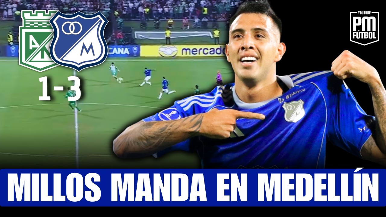 ¡GOLPE DE AUTORIDAD! Millonarios HUMILLA a Nacional (1-3) y lo echa de la Sudamericana 🔵⚪