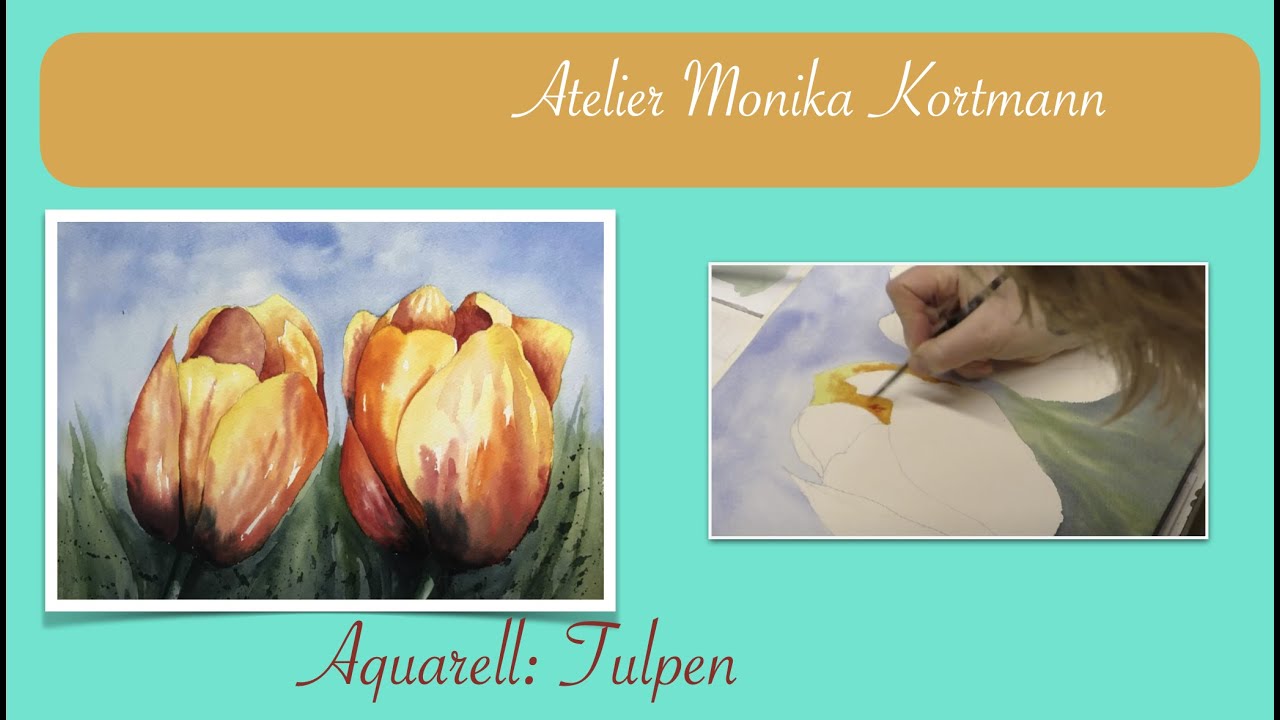 Malkurs Tulpen in Aquarell