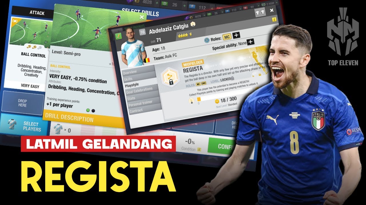 LATMIL GELANDANG REGISTA | TOP ELEVEN 2026