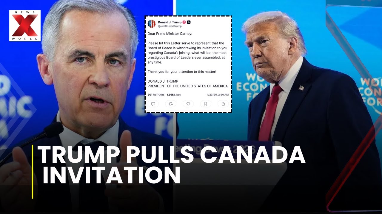 Trump Carney Clash: Board of Peace controversy sparks Canada Us tensions| NewsX World