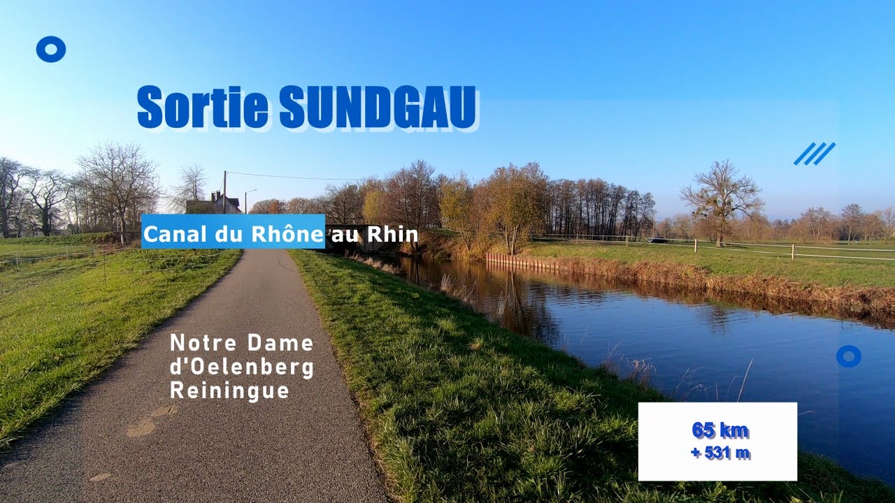 Boucle vélo en Alsace: Sundgau - Canal du Rhône au Rhin