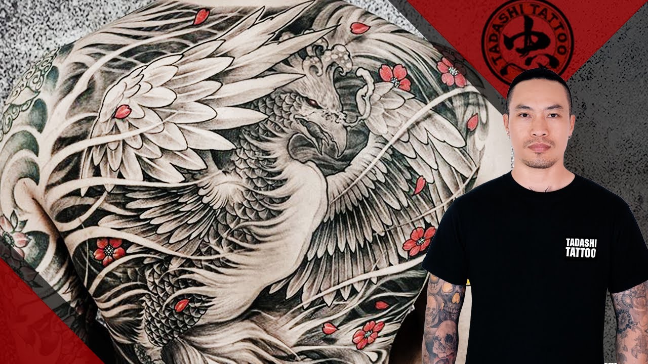 Phoenix tattoo full back - Hình xăm phượng hoàng lửa full lưng