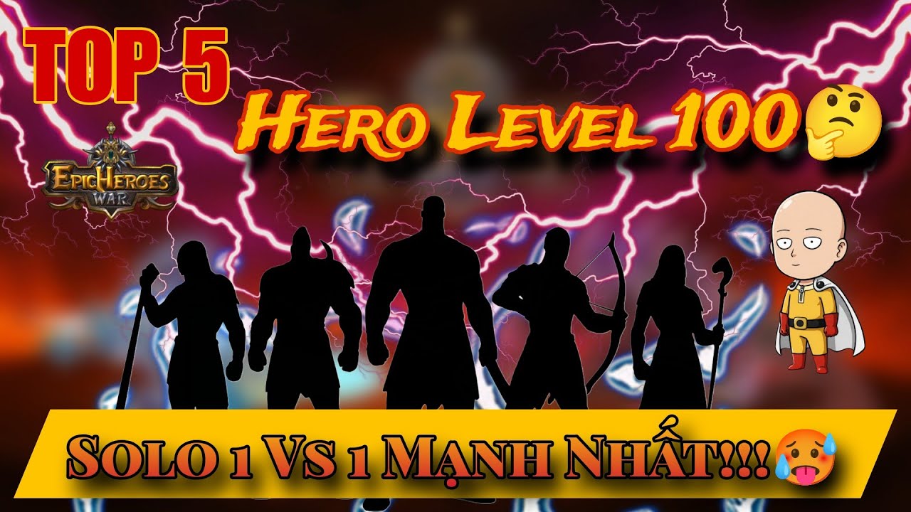 🔥TOP 5 Hero Level 100 Solo 1vs1 Mạnh Nhất Game 🔥 | Rusman Epic 