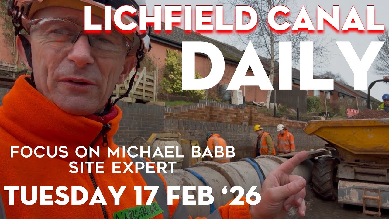 NarrowboatNige Daily Day 2 - Big Pipe Exclusive Update and more. #canal #construction #restoration 