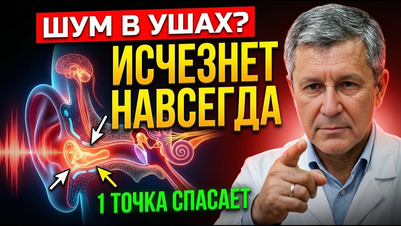 ШУМ В УШАХ ИСЧЕЗНЕТ НАВСЕГДА! Слух станет острым как в молодости, нажмите на эту точку | УПРАЖНЕНИЯ