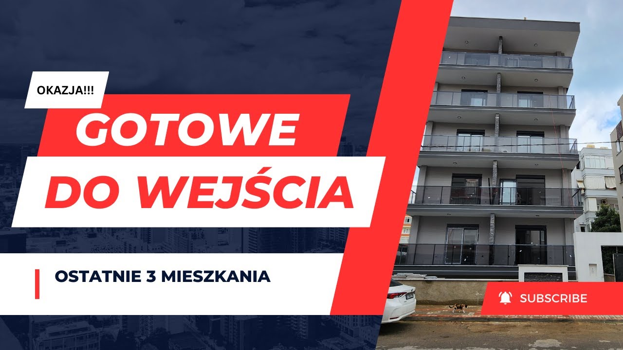 Alanya centrum 48 m2 mieszkanie na sprzedaż w Turcji