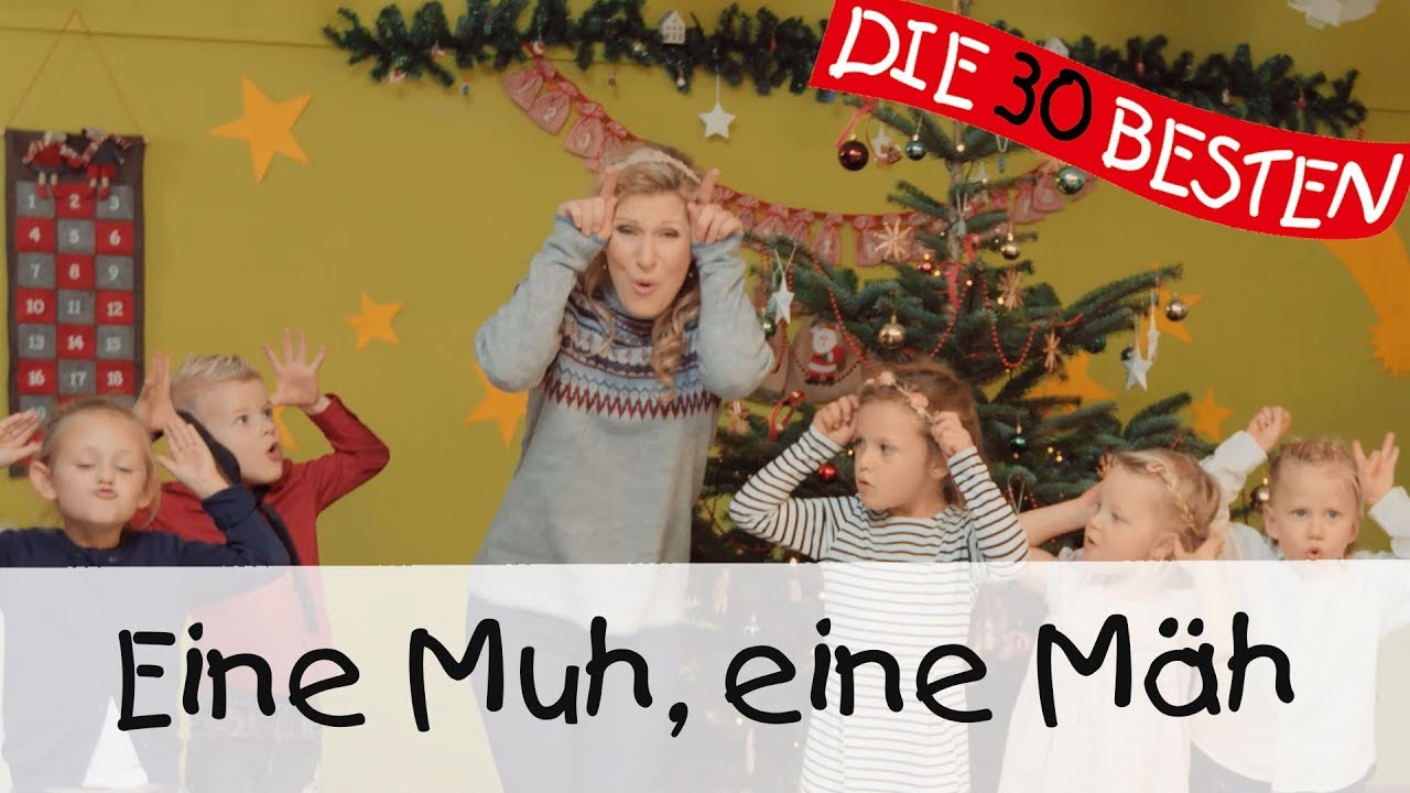 👩🏼🤶🏻 Eine Muh, eine Mäh - Singen, Tanzen und Bewegen || Kinderlieder