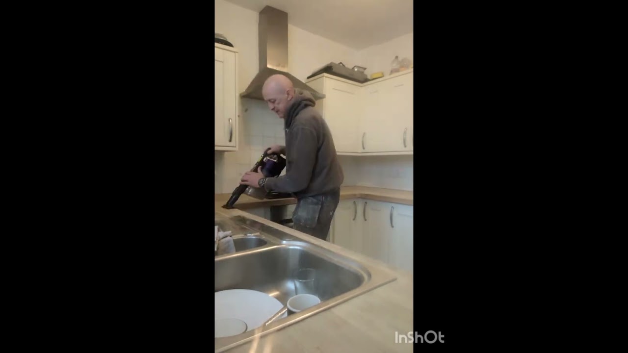 Refurbished kitchen worktop 