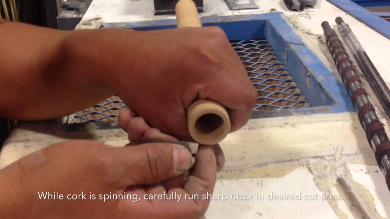 Easy Way to Trim Cork Handles | Rod Building Tips