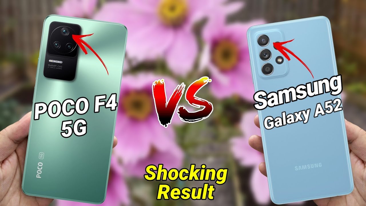 Poco F4 5G VS Samsung Galaxy A52 Camera Comparison | POCO F4 5G Camera Review | F4 VS A52 Speed Test