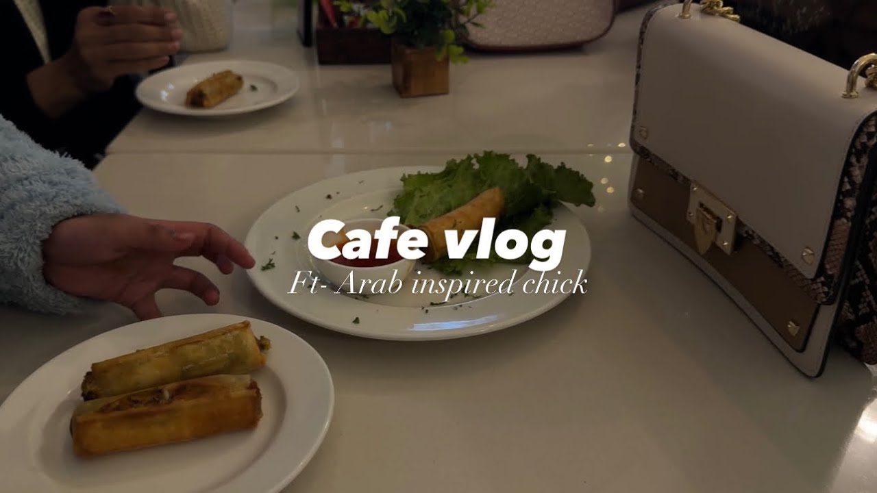 CAFE VLOG in Arab Style Outfit | Aesthetic cafe Date & Good Vibes