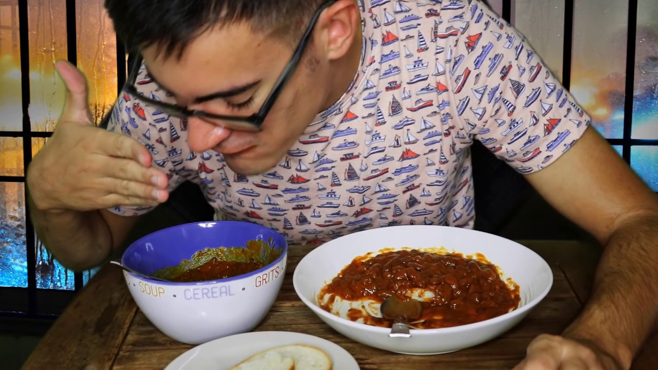 Rajma Masala & Dal Bukhara Indian Food Eating Mukbang (ASMR)