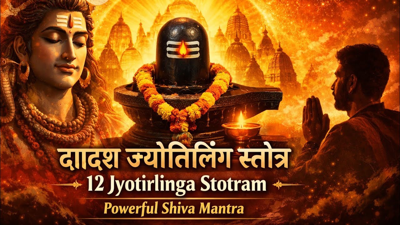 द्वादश ज्योतिर्लिंग स्तोत्र | 12 Jyotirlinga Stotram | Powerful Shiva Mantra