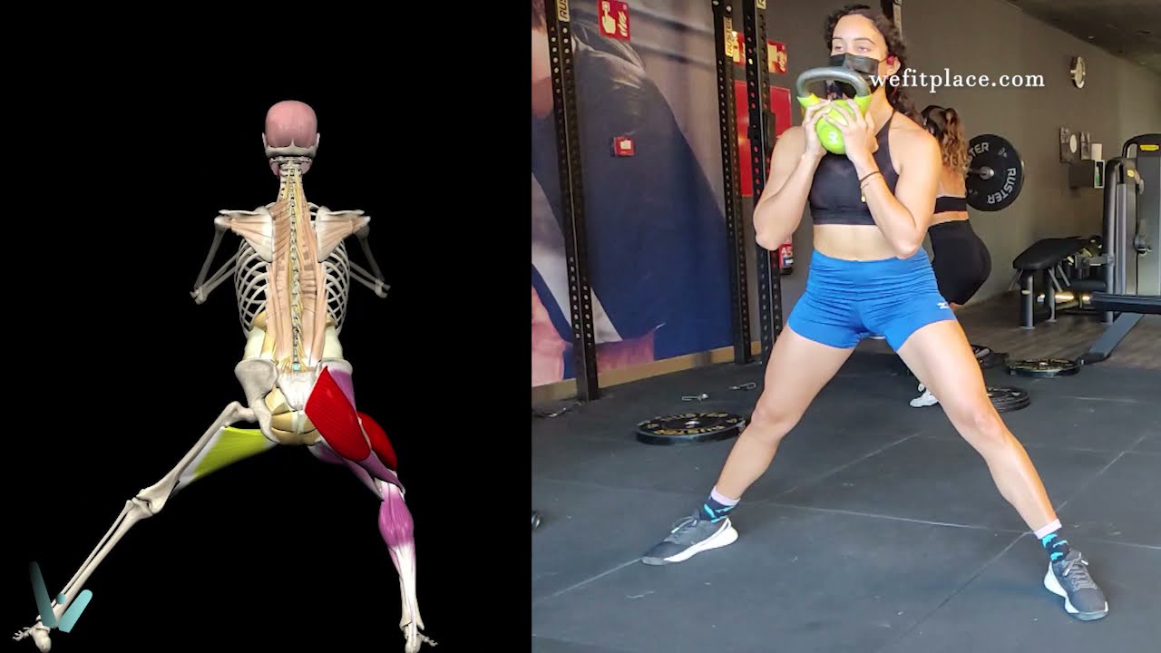 Como 😱 HACER SENTADILLA LATERAL para PIERNAS Y GLÚTEO🍑 - Análisis Biomecánico EN 1 MINUTO 📍
