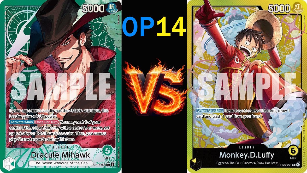 OP14 Local Mihawk vs ST 29 Luffy Round 1 1/22/26