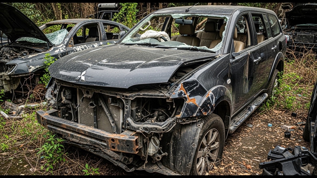 Rebuilding a Wrecked Mitsubishi Pajero Sport | Totaled Front-End Restoration!