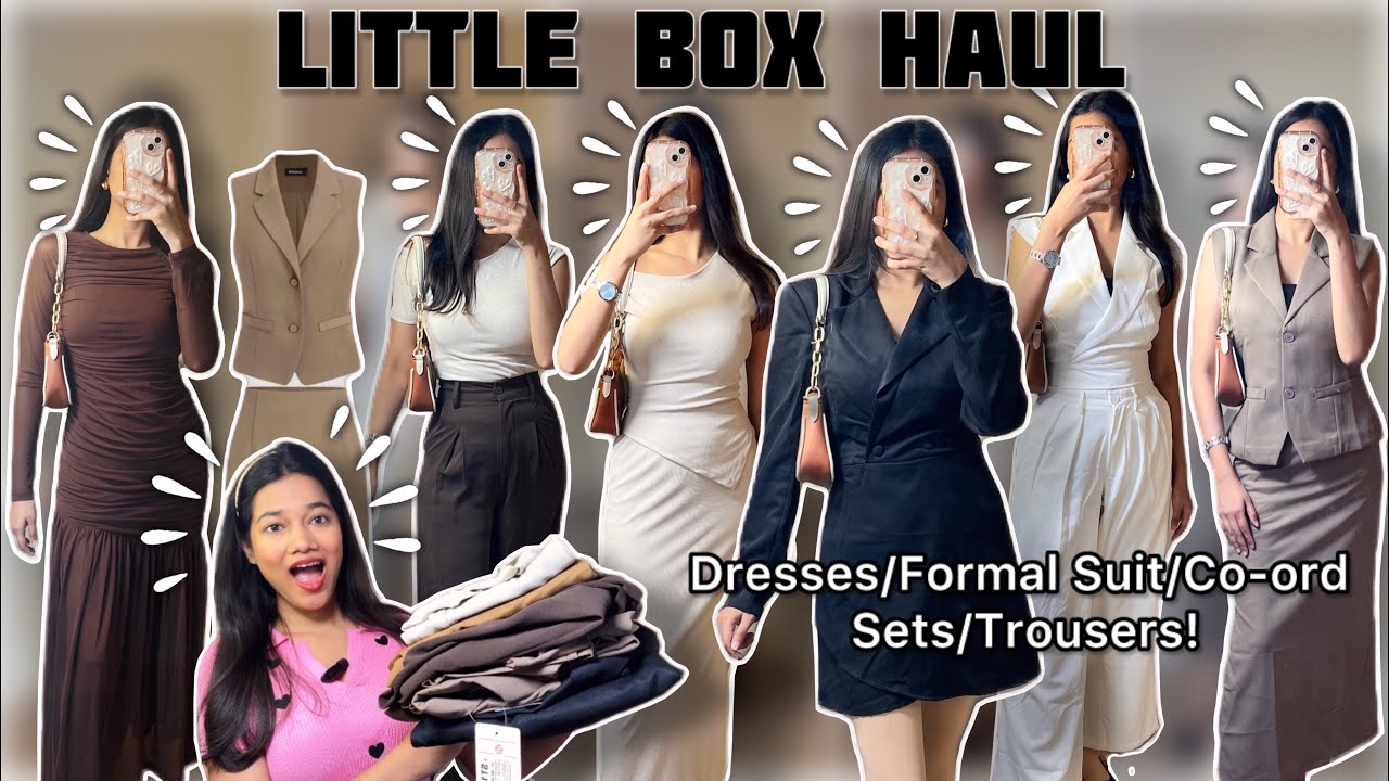 Little Box Try On Haul Pt .2!🪷Dresses/Trousers/Coord sets For College/Party Wear/Office!