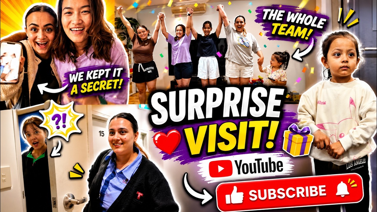 Secretly Traveling to Sydney to Surprise Cousins and Capturing Their Epic Shocked Reaction Forever