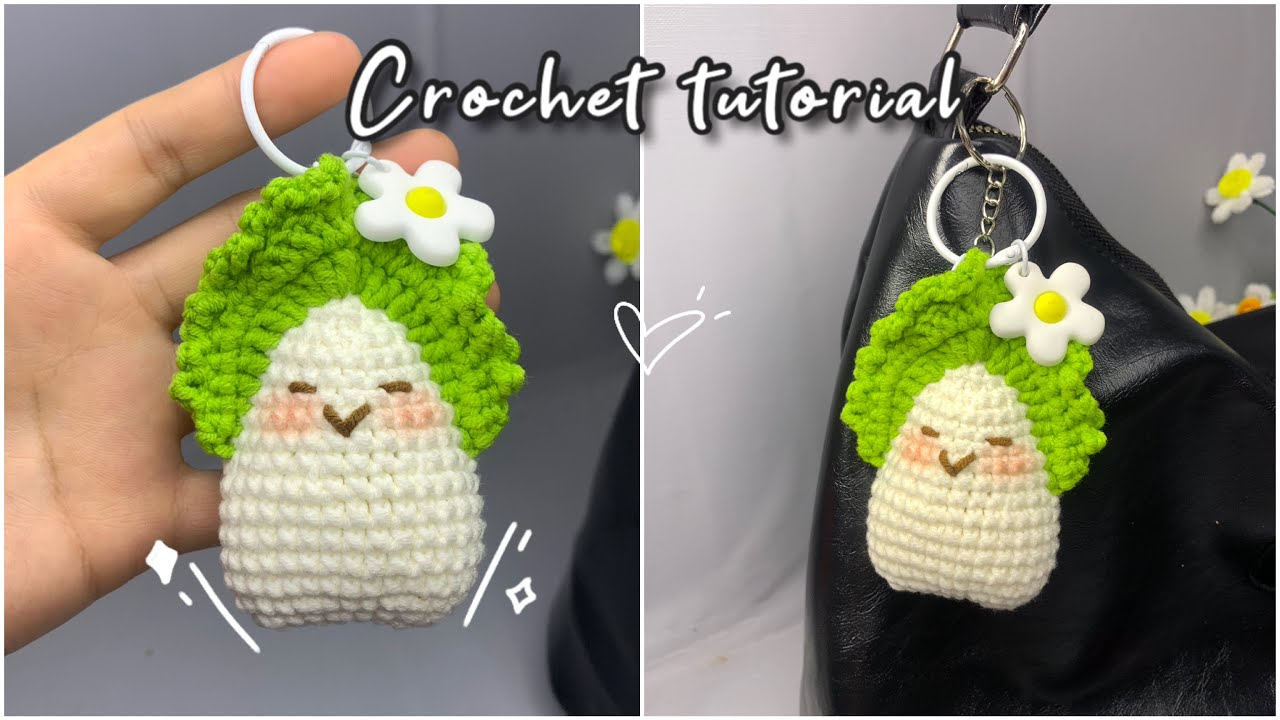 🧶 Móc Cải Thảo Dễ Thương - Đơn Giản | 🥬 Cute Crochet Cabbage Keychain