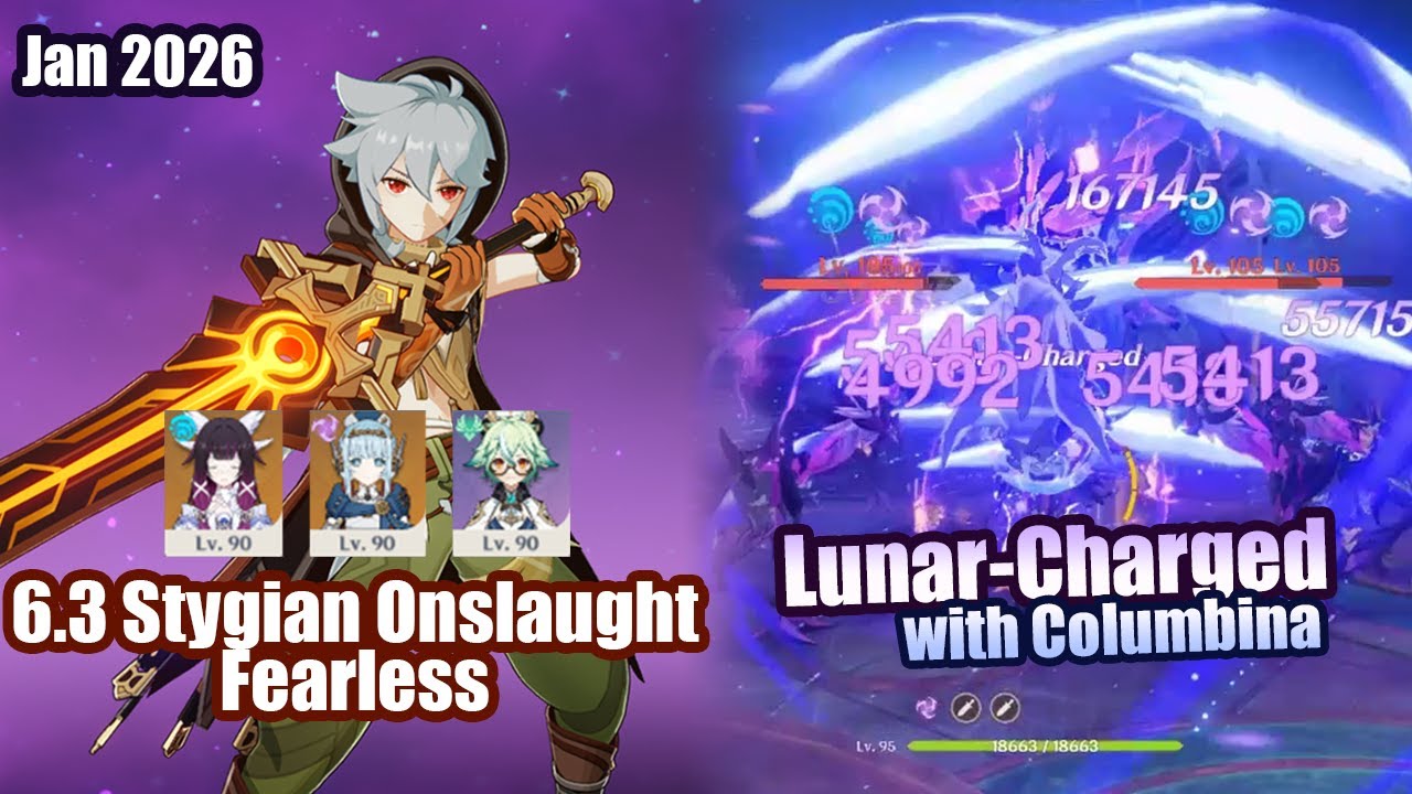 Razor Lunar-Charged | Luna IV (6.3) Stygian Onslaught Fearless | Razor Log | Genshin Impact