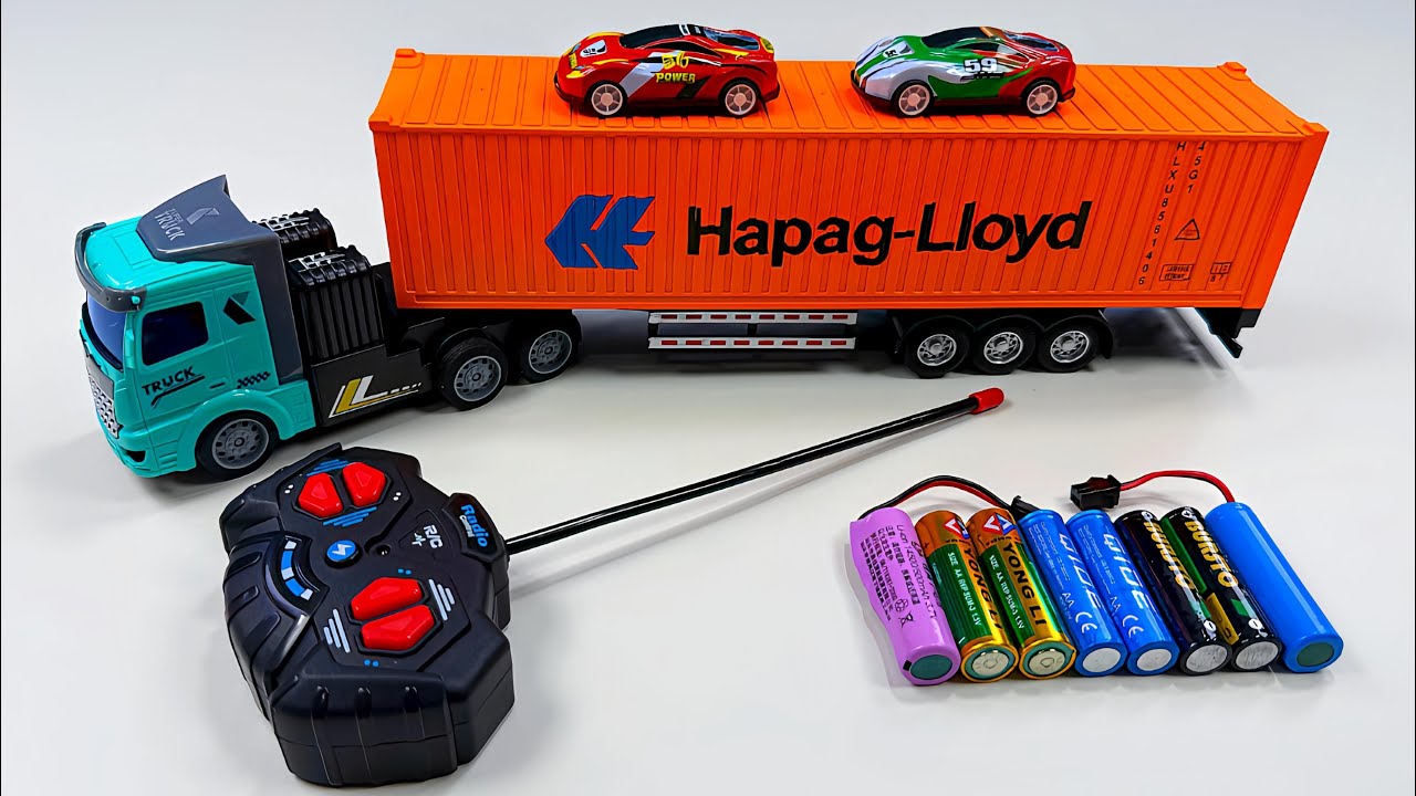 Unboxing city transportation RC trucks,remote control RC city bus, Ev 3D Dinosaur car, Ev Police bus