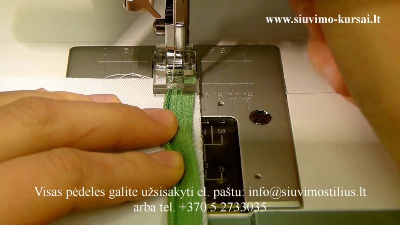 Kaip isiuti paslepta uztrauktuka. Как вшить потайную молнию