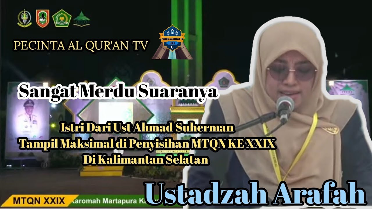 Ustadzah Arafat Asal Dari Kabupaten Bima Tampil di MTQ Nasional Mewakili Sulawesi Selatan