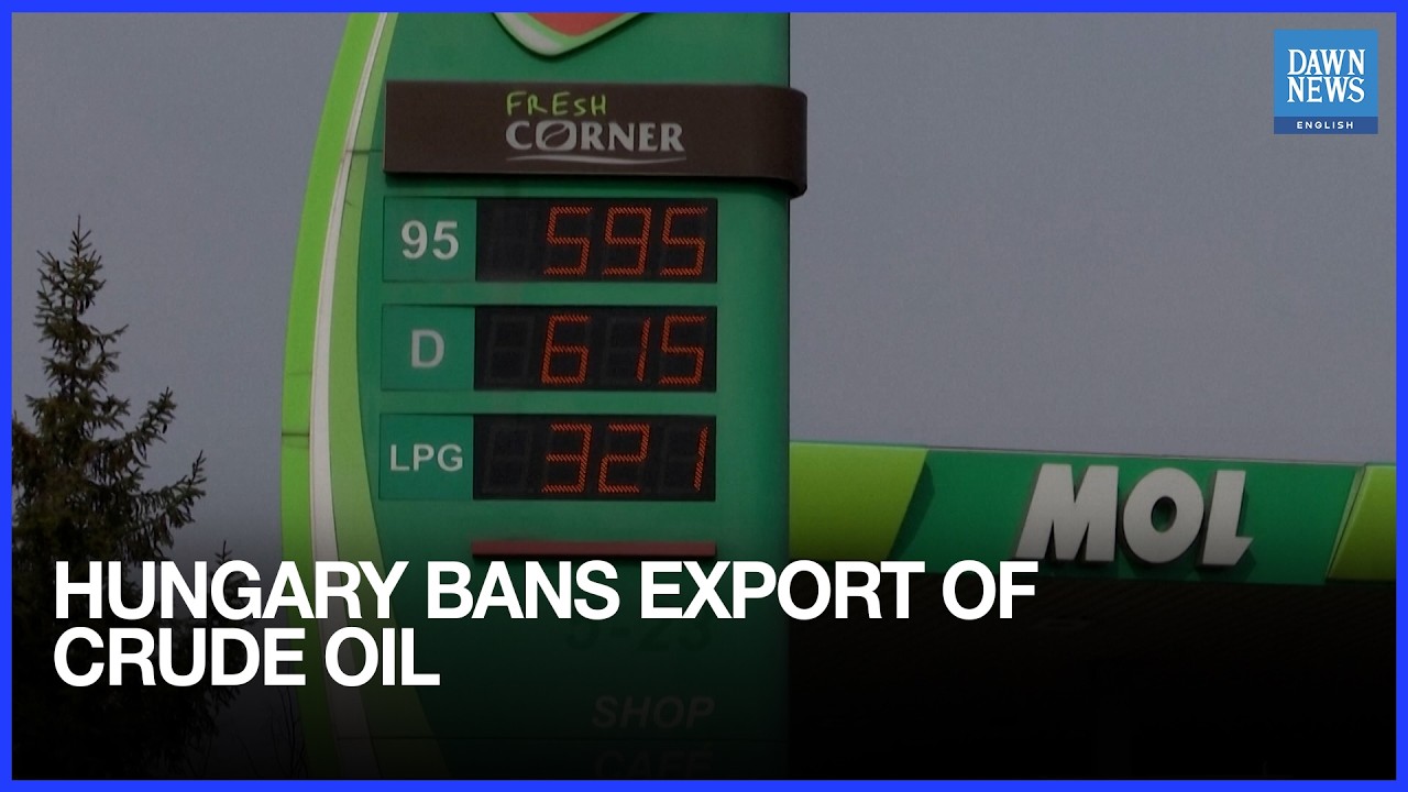 Hungary Bans Export Of Crude Oil As Iran Conflict Drives Price Rises | US-Israel War On Iran