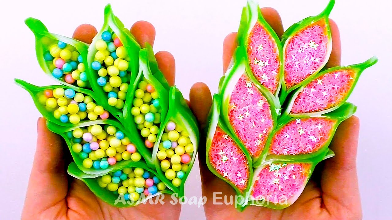 How to Make Soap BRANCHES with Starch & Foam Balls for ASMR Video