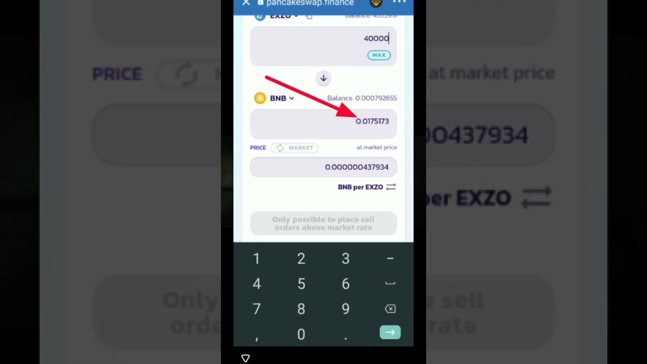 HOW TO PLACE A SELL ORDER LIMIT ON PANCAKE SWAP.