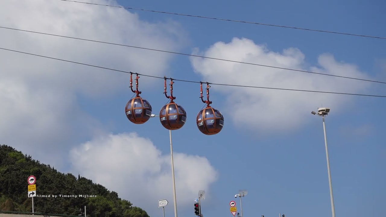 Weird Cable Car in Haifa, Israel רכבל חיפה