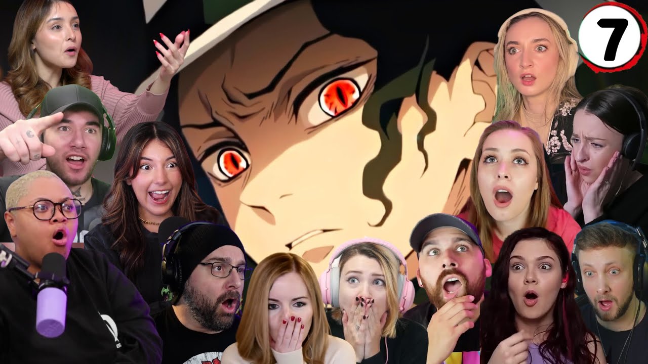 Все в шоке от появления Музана! 😱 | «Истребитель демонов», 7 серия | Подборка реакций!!🔥