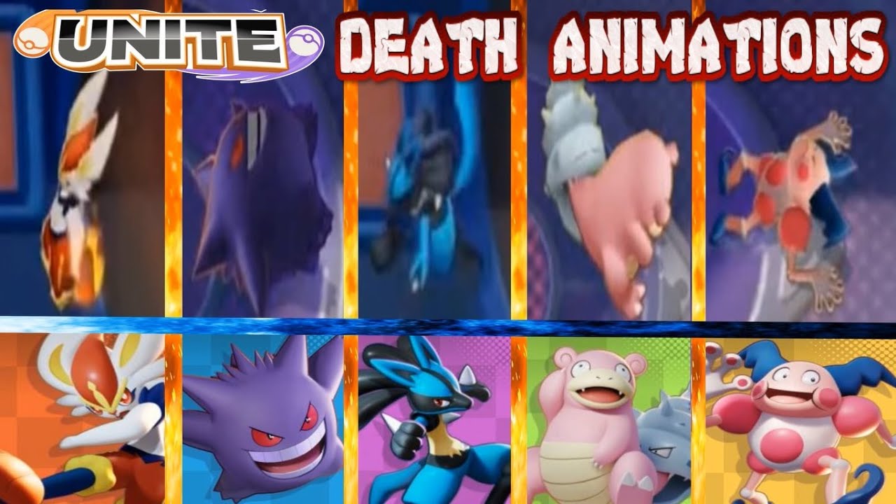 Death animation of all Pokémon Unite ☠️ (Glitche) #pokemonunite #pokemonunitegameplay #animation