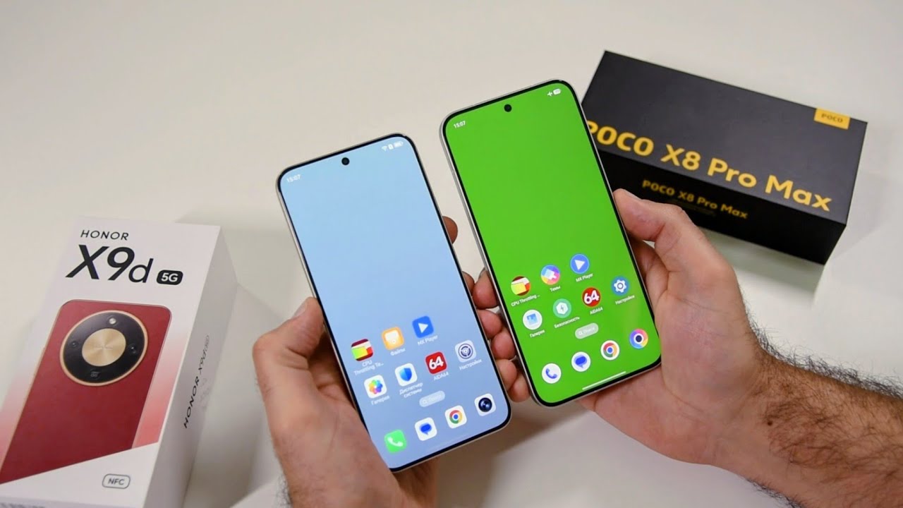 Сравнение рекордных батарей, сравнение HONOR X9D и POCO X8 pro Max! / Арстайл / 