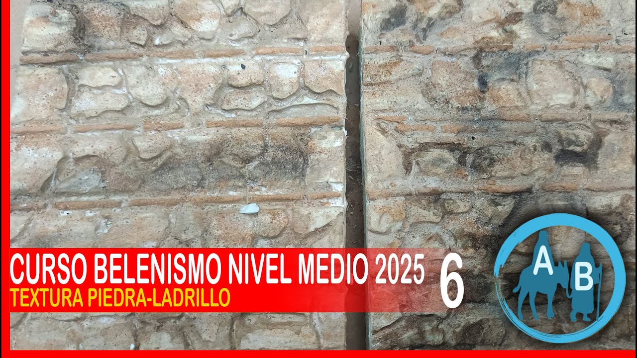 🟡 CURSO DE BELENISMO NIVEL MEDIO 6 - Textura piedra-ladrillo