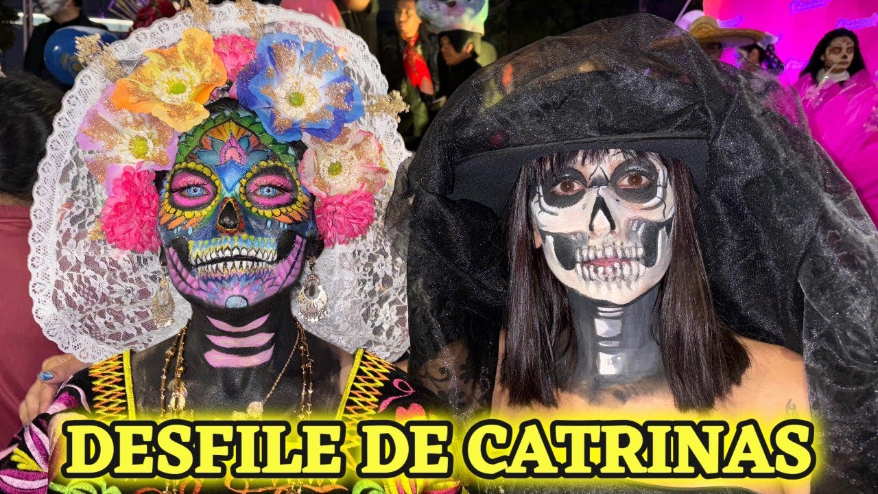 VIVO el DESFILE DE CATRINAS *por PRIMERA VEZ* En MÉXICO 🇲🇽