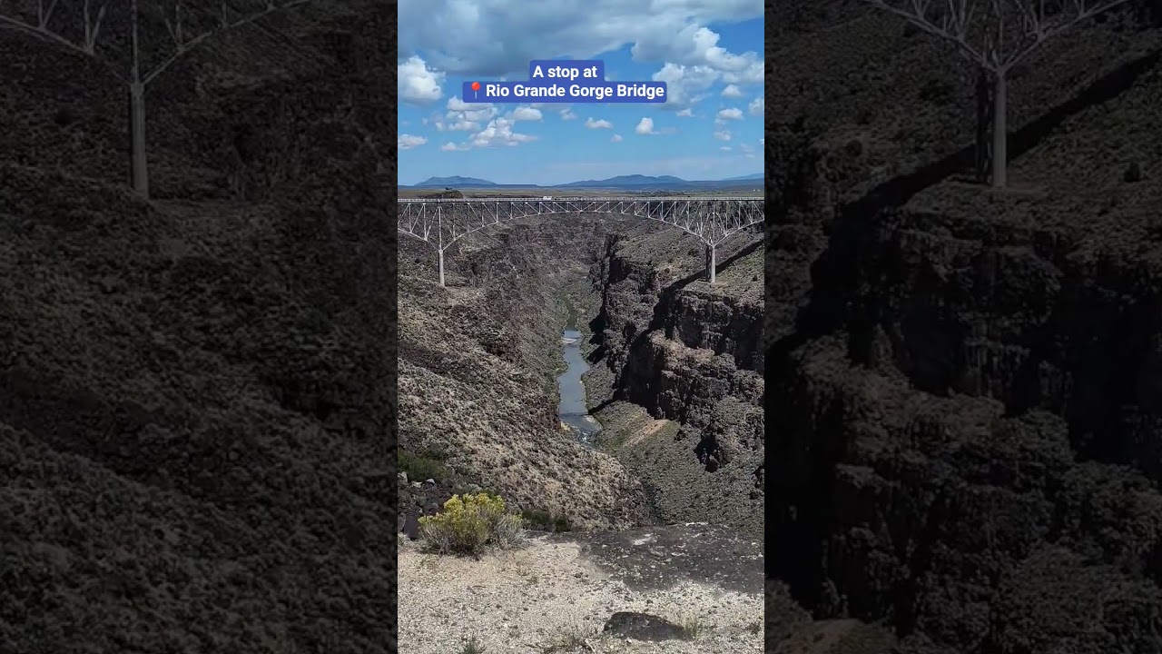 That gorge 😯 | Rio Grande Gorge Bridge, New Mexico 🇺🇸
