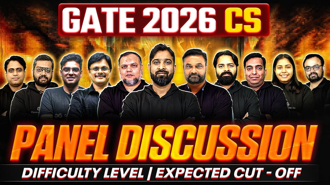 GATE 2026 Computer Science Analysis | Difficulty, Cut-Off | Panel Discussion