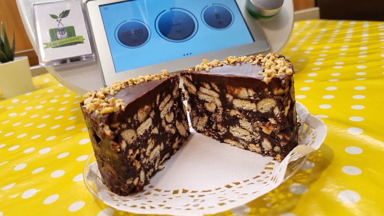 Torta fredda biscotti e cioccolato per bimby TM7 TM6 TM5 TM31 TM21