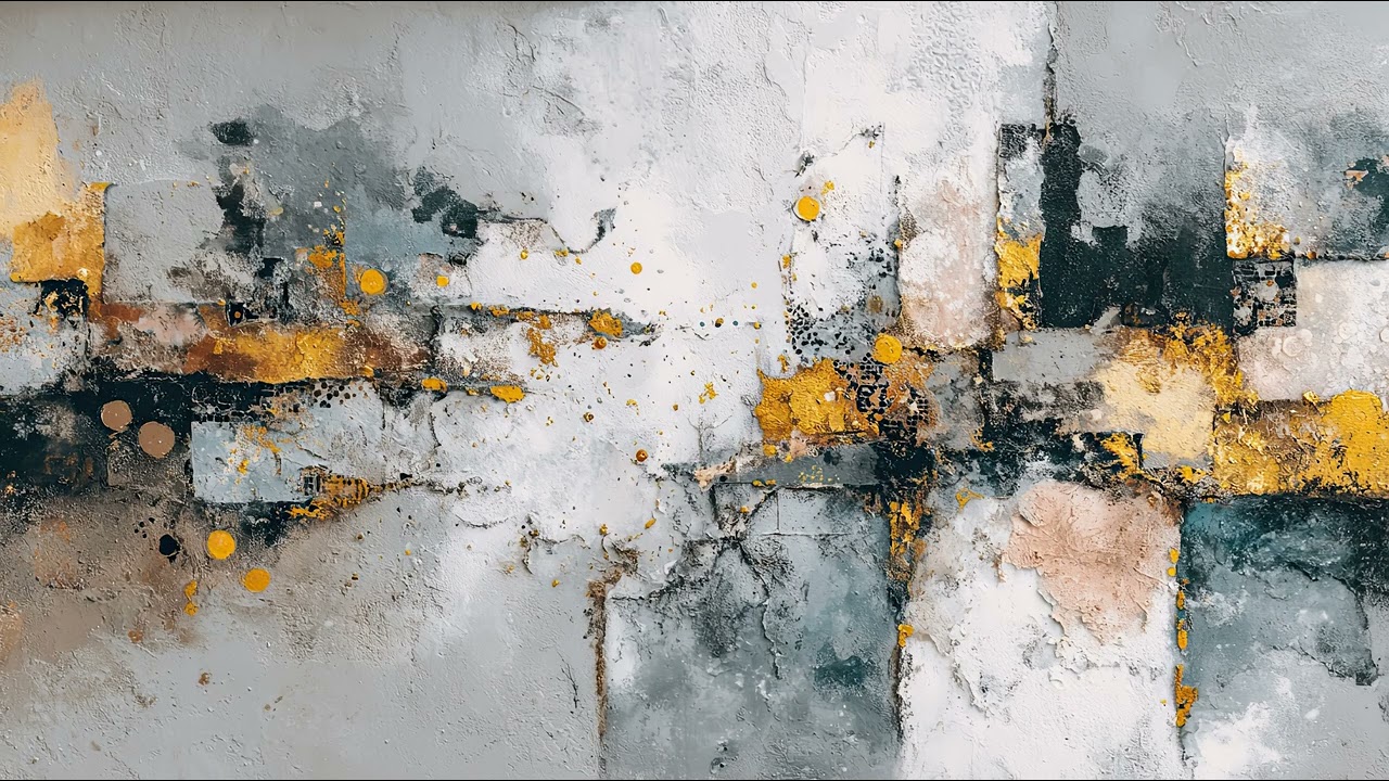 Abstract grunge wall art. 1 hour 4K TV Wall Art screensaver.