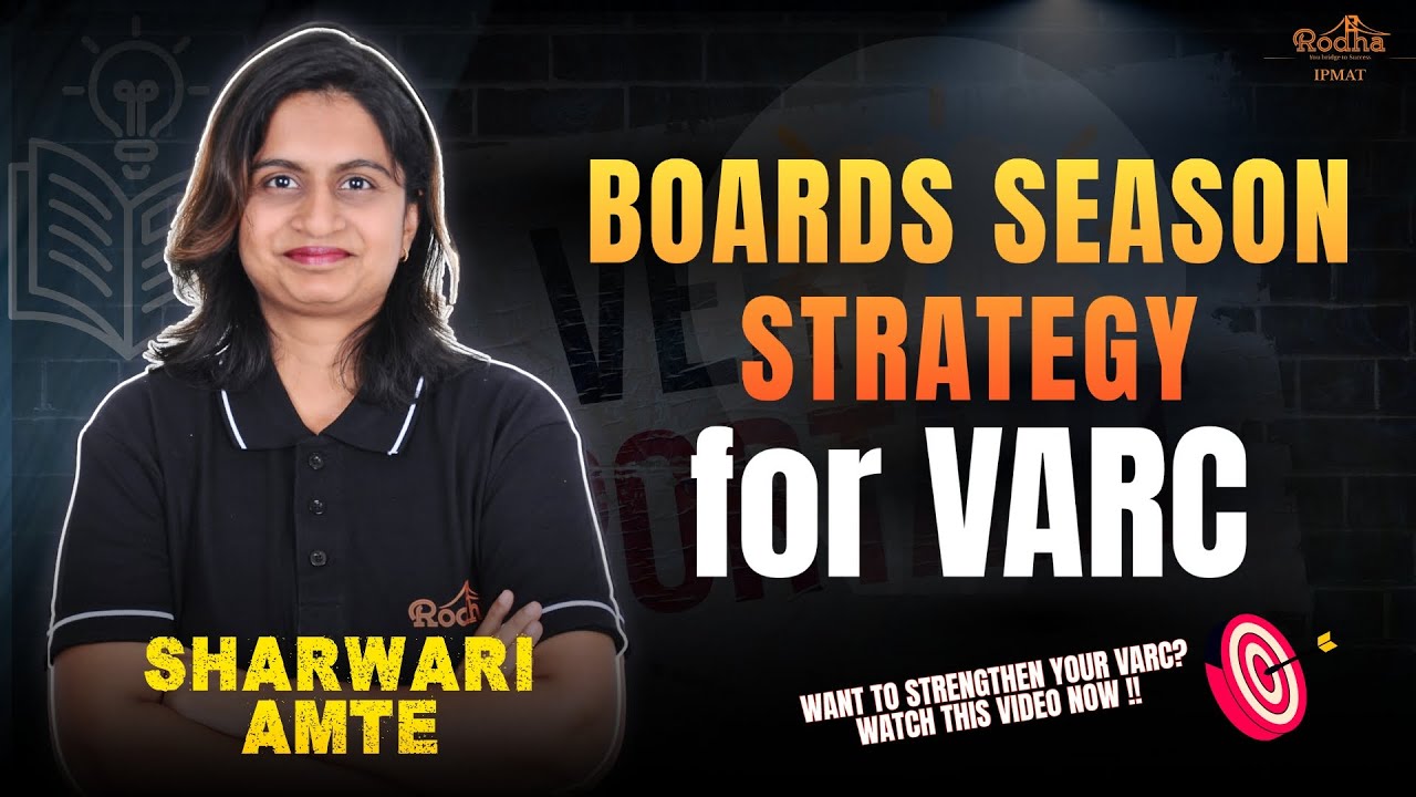 Boards season strategy🧠| Strengthen your VARC | IPMAT 2026 | Sharwari Amte