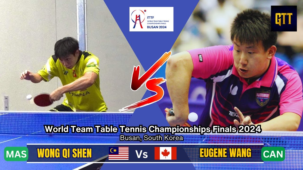 Wong Qi Shen (MAS) Vs Eugene Wang (CAN) | World Team Table Tennis Championship Finals 2024 | MT