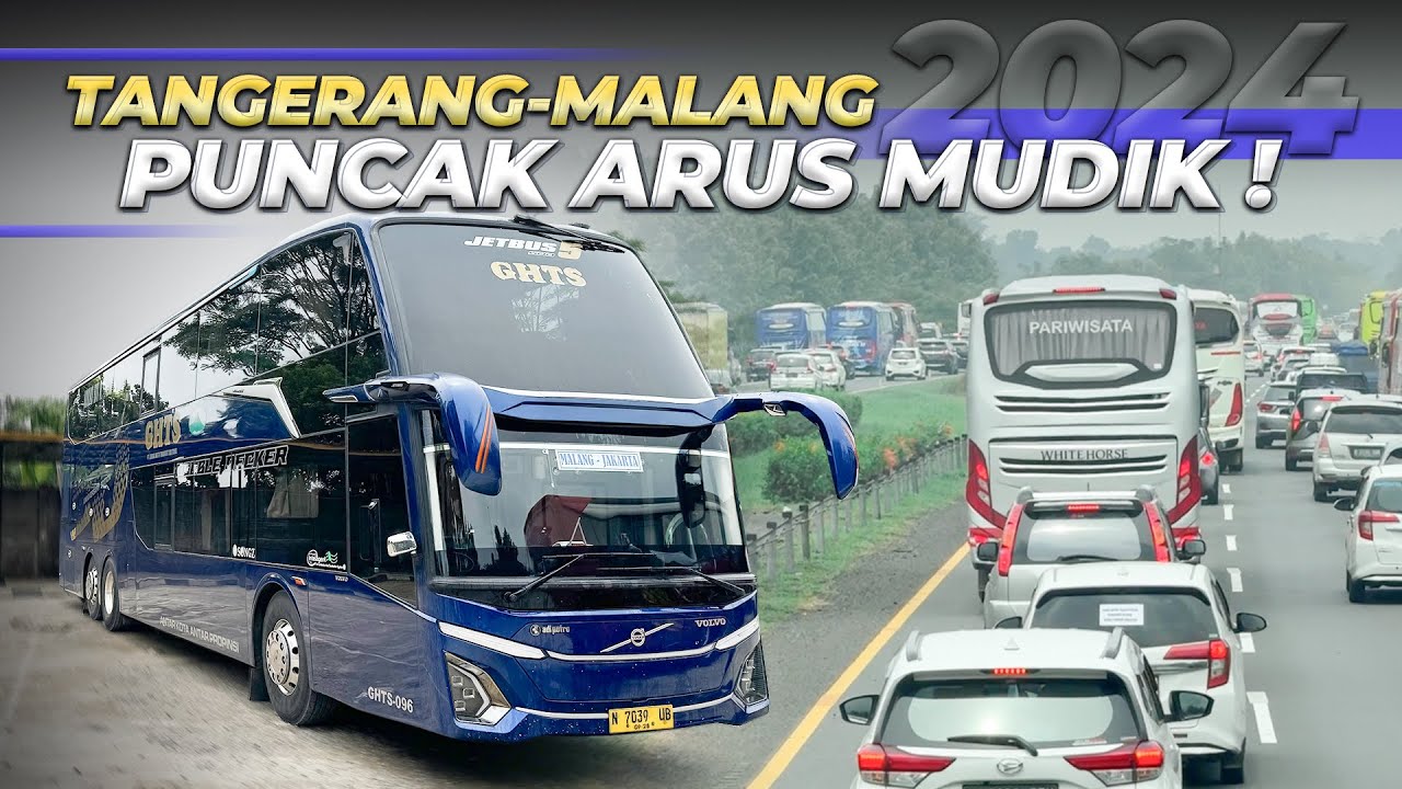 18 JAM PERJALANAN Di Double Decker Gunung Harta Menuju Malang Puncak Mudik Lebaran #2