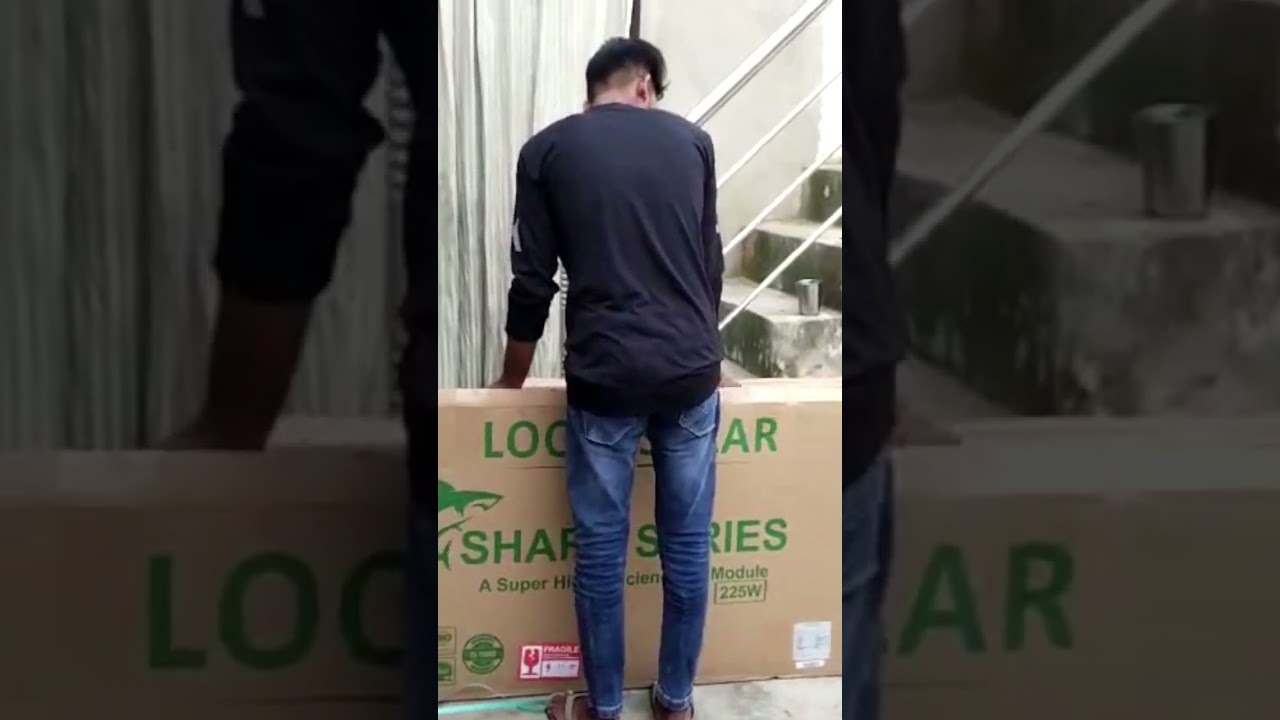 Unboxing Loom solar 225 watt Shark series @loomsolar #trending