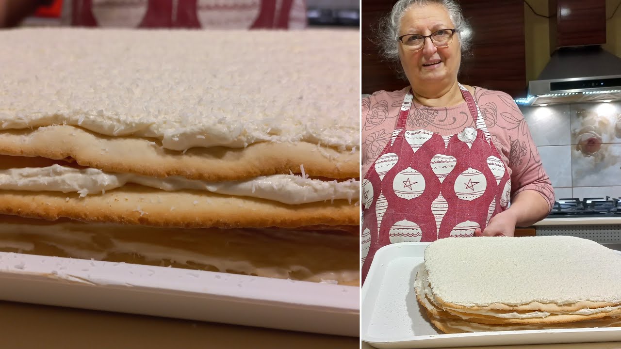 Prăjitura Albă ca Zăpada de la Bunica 🇷🇴🙏❤️👵🏻